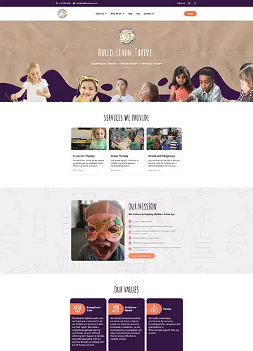 BLT -Build Learn Thrive Website