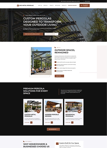 OKC Metal Pergolas